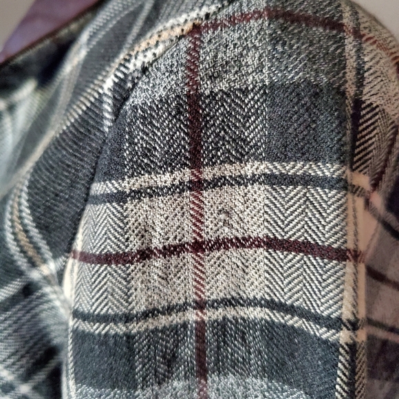 Vintage Cotton Leather And Lace Plaid Western Shirt - Picture 12 of 12